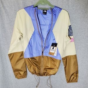 The North Face Trailwear Wind Whistle Jacket Gravel/Periwinkle Women (M) NWT